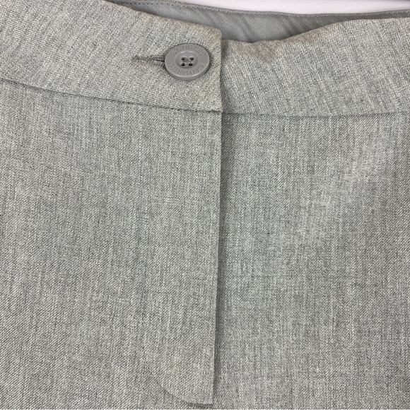 Badgley Mischka Neutral Classic Button Zip Fly Trouser Pants Size 12 Light Grey - Picture 3 of 8